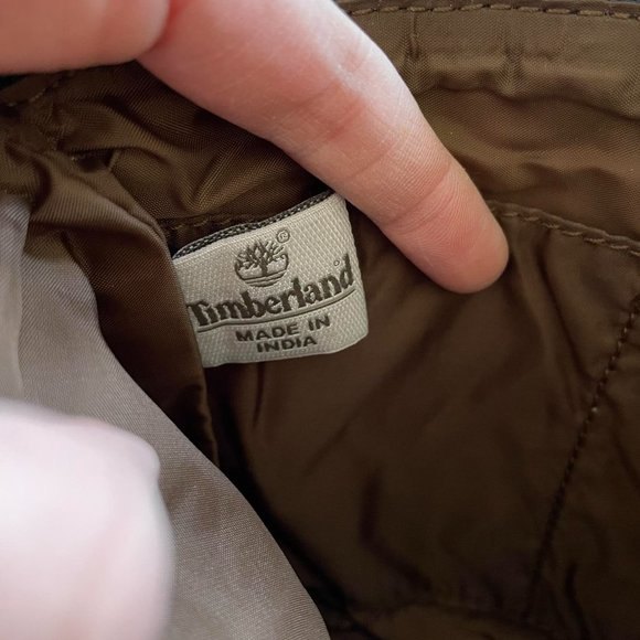 Timberland Navy Hand Clutch Quilted Zip Top Bag - Picture 6 of 6